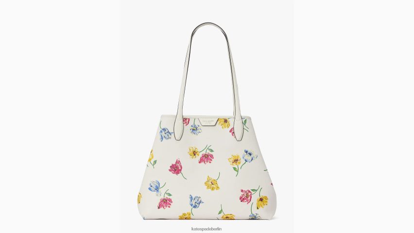 de Kate Spade Frauen Sutton Tulip Toss mittelgroße Tragetasche creme multi NB82J2276 Zubehör
