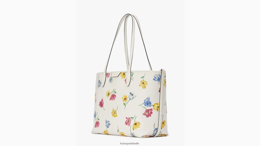 de Kate Spade Frauen Sutton Tulip Toss mittelgroße Tragetasche creme multi NB82J2276 Zubehör