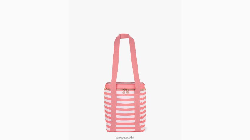 de Kate Spade Frauen Terrassen-Weinkühltasche mit Streifenmuster Quarzrosa NB82J21375 Zubehör