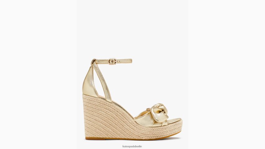 de Kate Spade Frauen Tiana Espadrille-Wedges Weißgold NB82J2586 Schuhwerk