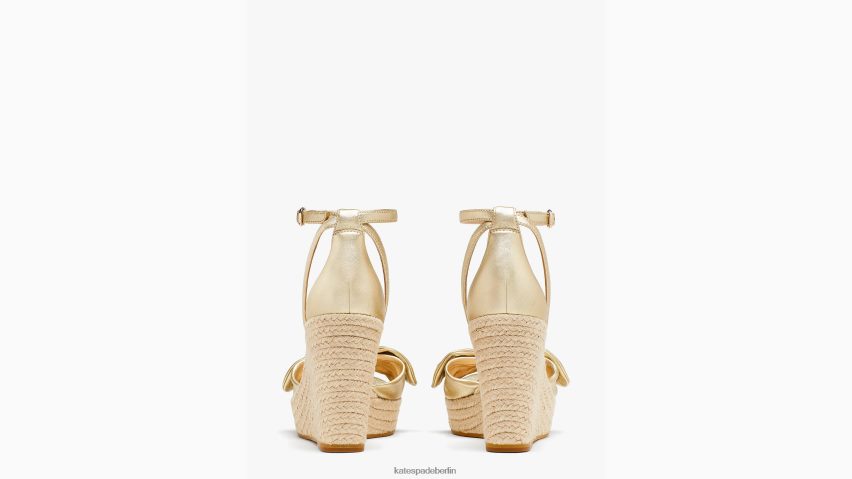 de Kate Spade Frauen Tiana Espadrille-Wedges Weißgold NB82J2586 Schuhwerk