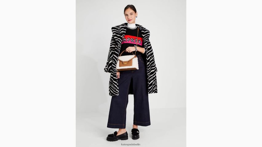 de Kate Spade Frauen Umwandelbare mittelgroße Umhängetasche aus Lammfell von Gramercy creme multi NB82J2338 Zubehör