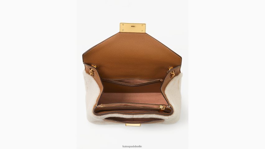 de Kate Spade Frauen Umwandelbare mittelgroße Umhängetasche aus Lammfell von Gramercy creme multi NB82J2338 Zubehör