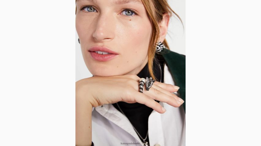 de Kate Spade Frauen Verdiene dir deinen Streifen-Wickelring schwarz-multi NB82J21248 Zubehör