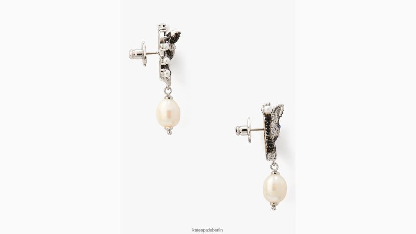 de Kate Spade Frauen Verdienen Sie sich Ihre gestreiften Ohrhänger schwarz-multi NB82J21250 Zubehör