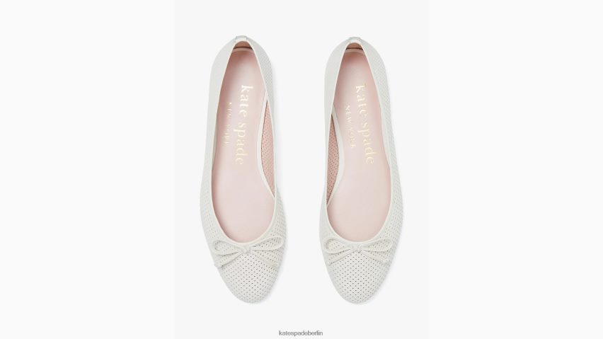 de Kate Spade Frauen Veronica Ballerinas Pergament NB82J2560 Schuhwerk