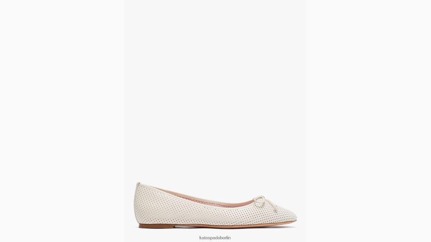 de Kate Spade Frauen Veronica Ballerinas Pergament NB82J2560 Schuhwerk