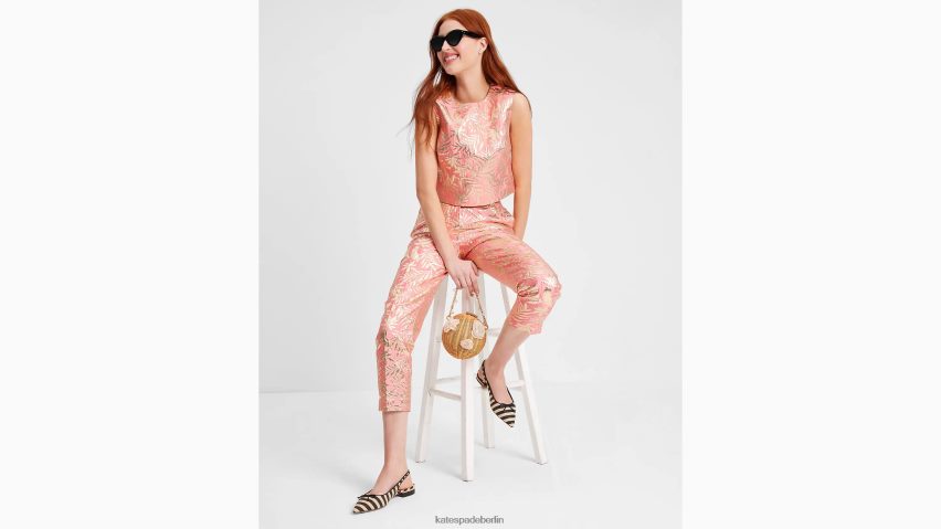 de Kate Spade Frauen Veronica Slingback-Flats aus Raffiabast Schwarz/Strandsand NB82J2589 Schuhwerk