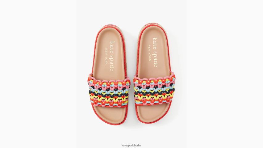 de Kate Spade Frauen Vita-Plateau-Slide-Sandalen multi NB82J2481 Schuhwerk