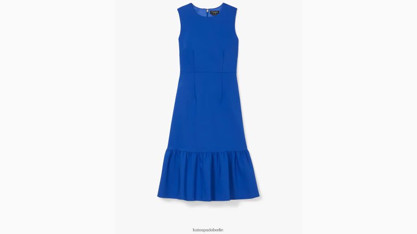 de Kate Spade Frauen Volant-Etuikleid Blaubeere NB82J2722 Bekleidung