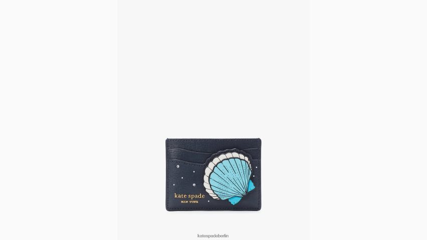 de Kate Spade Frauen Was für ein Kartenetui mit Muschelverzierung Blazer blau multi NB82J2342 Zubehör