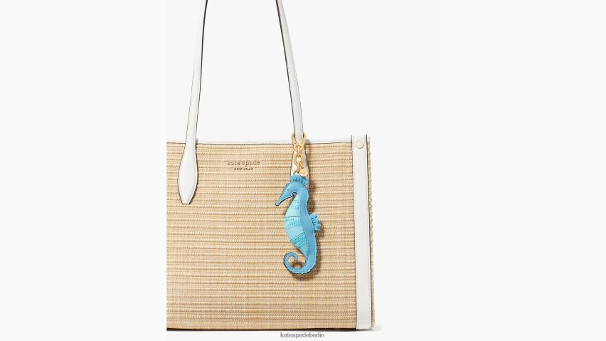 de Kate Spade Frauen Was ist der mit einer Muschel bestickte Seepferdchen-Taschenanhänger Blazer blau multi NB82J21262 Zubehör