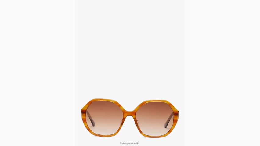 de Kate Spade Frauen Waverly-Sonnenbrille braunes Horn NB82J21341 Zubehör