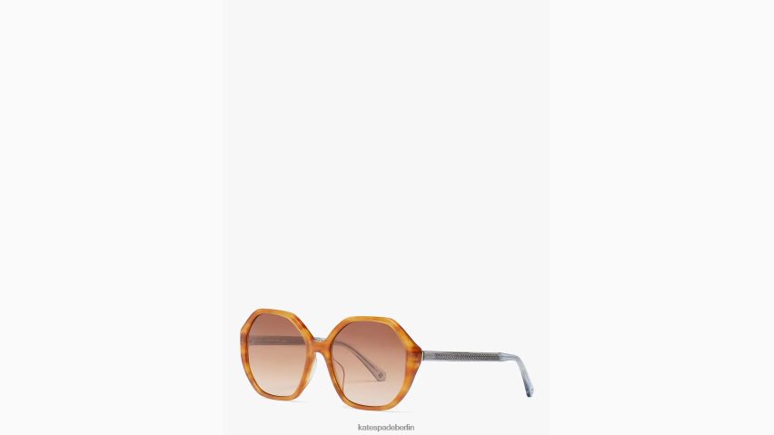 de Kate Spade Frauen Waverly-Sonnenbrille braunes Horn NB82J21341 Zubehör