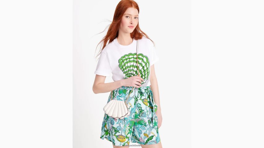 de Kate Spade Frauen What the Shell Seashell Micro Umhängetasche Creme NB82J26 Zubehör
