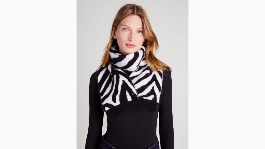 de Kate Spade Frauen Zebra-Schal Schwarz NB82J21462 Zubehör