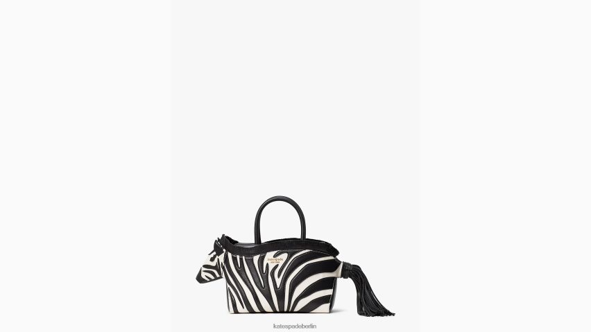 de Kate Spade Frauen Ziggy-Glattleder-3D-Zebra-Umhängetasche schwarz-multi NB82J2340 Zubehör