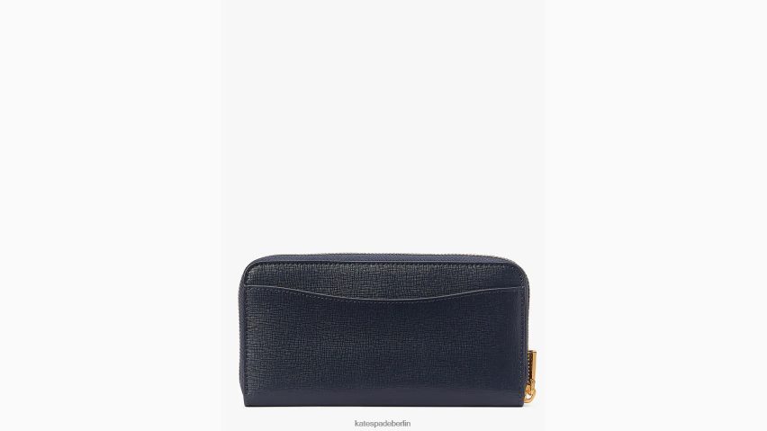 de Kate Spade Frauen Zotteliges geprägtes kontinentales Portemonnaie mit umlaufendem Reißverschluss Blazer blau multi NB82J2465 Zubehör