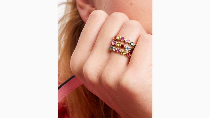 de Kate Spade Frauen auf den Dot-Stapelringen multi NB82J21075 Zubehör