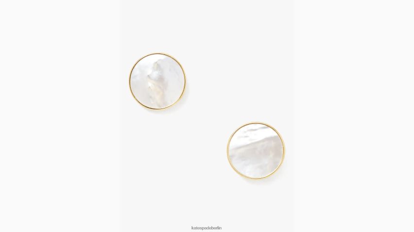 de Kate Spade Frauen auf den Punkt-Statement-Nieten creme/gold NB82J21210 Zubehör