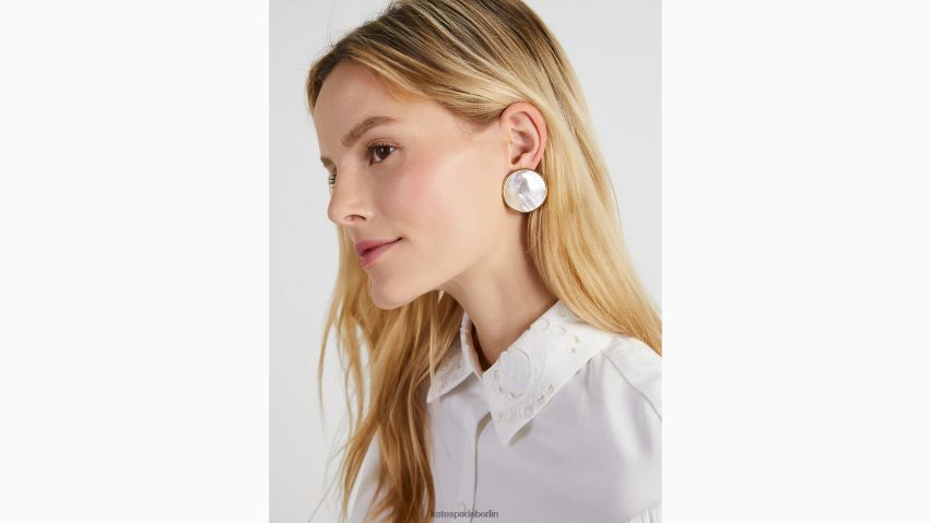 de Kate Spade Frauen auf den Punkt-Statement-Nieten creme/gold NB82J21210 Zubehör