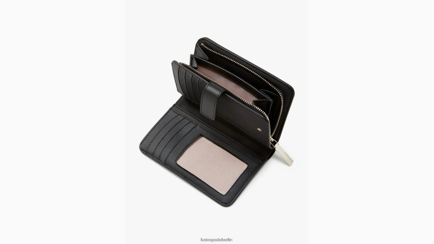 de Kate Spade Frauen auf einer kompakten Roll-Slice-Geldbörse schwarz-multi NB82J2403 Zubehör