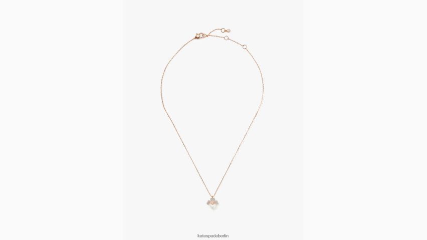 de Kate Spade Frauen edler Stiefmütterchen-Mini-Anhänger Creme-Multi/Roségold NB82J21162 Zubehör