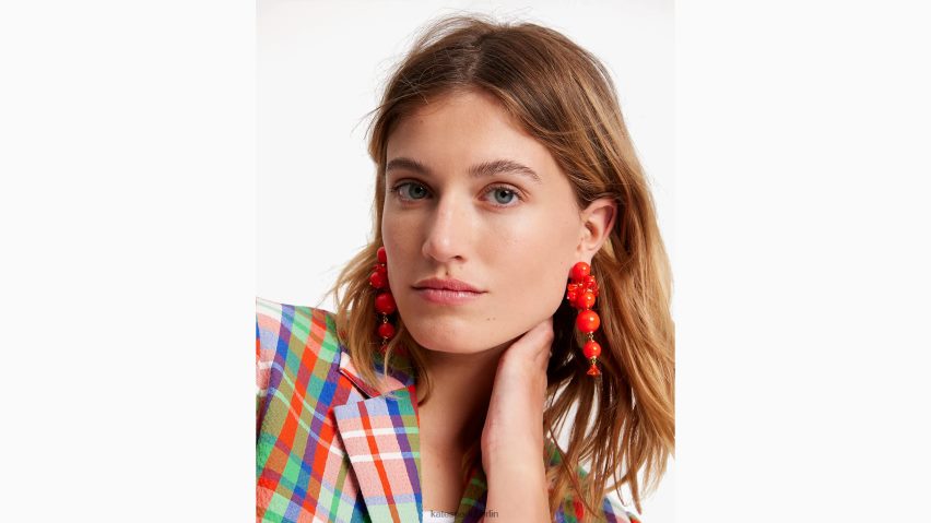 de Kate Spade Frauen frisch gepflückte Statement-Ohrringe rot multi NB82J21017 Zubehör