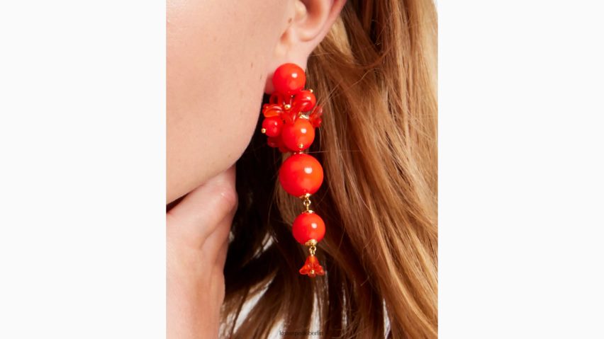 de Kate Spade Frauen frisch gepflückte Statement-Ohrringe rot multi NB82J21017 Zubehör