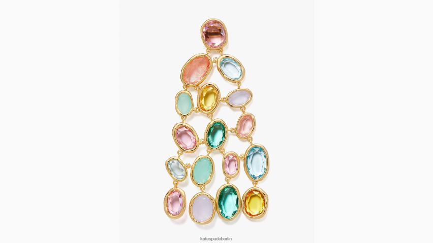 de Kate Spade Frauen hochglänzende Kronleuchter-Ohrringe multi NB82J21011 Zubehör