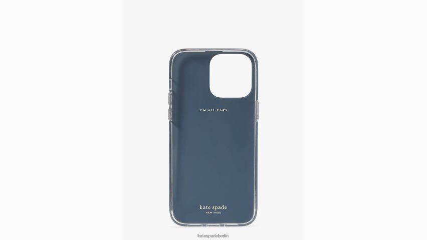de Kate Spade Frauen iPhone 14 Pro-Hülle mit Blumenmonogramm Mantablau NB82J21374 Zubehör