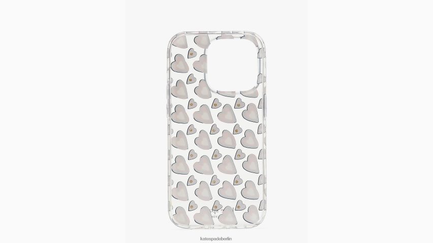 de Kate Spade Frauen iPhone 14 Pro Hülle mit Herz klares Multi NB82J21420 Zubehör
