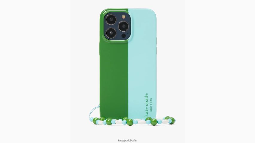 de Kate Spade Frauen iPhone 14 Pro Max Armbandhülle mit Racing-Streifen blau mehrfarbig NB82J21278 Zubehör