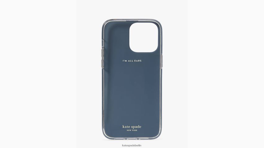 de Kate Spade Frauen iPhone 14 Pro Max-Hülle mit Blumenmonogramm Mantablau NB82J21353 Zubehör