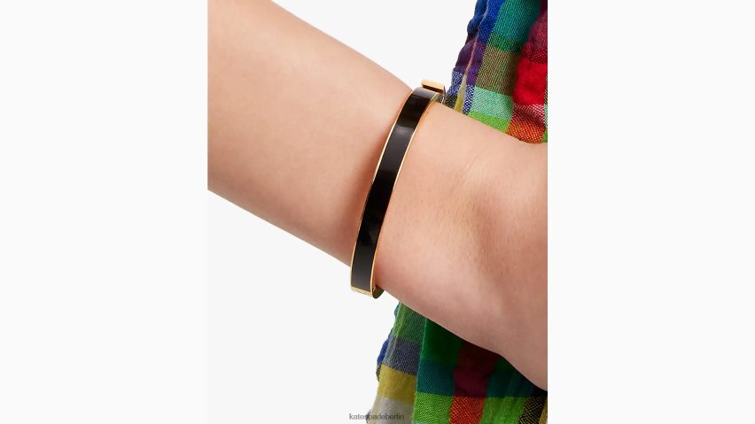 de Kate Spade Frauen kleiner dünner Idiom-Armreif Schwarz NB82J21028 Zubehör