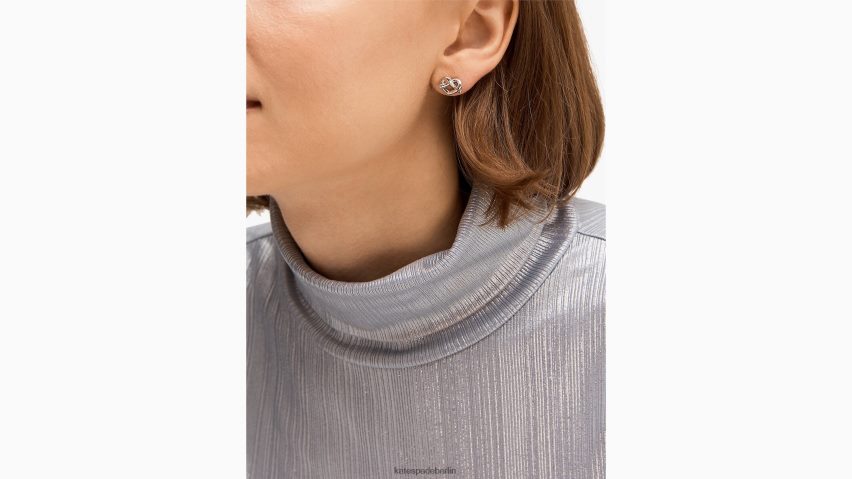 de Kate Spade Frauen liebt mich Knotenknöpfe Silber NB82J21132 Zubehör