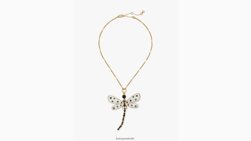 de Kate Spade Frauen schillernder Libellen-Statement-Anhänger Perlmutt NB82J21167 Zubehör