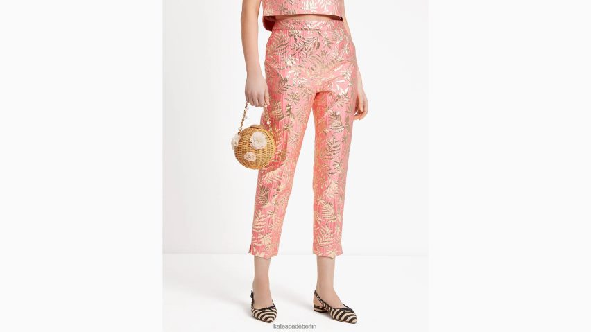 de Kate Spade Frauen tropische Blätter-Doris-Hose Seestern/Gold NB82J2717 Bekleidung
