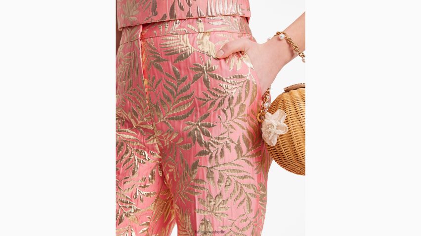 de Kate Spade Frauen tropische Blätter-Doris-Hose Seestern/Gold NB82J2717 Bekleidung