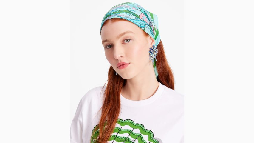de Kate Spade Frauen unter dem Meeresseidenhalstuch Hyazinthe NB82J21264 Zubehör