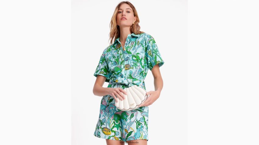 de Kate Spade Frauen unter dem Oberteil mit Meereskragen Ebbe multi NB82J2684 Bekleidung