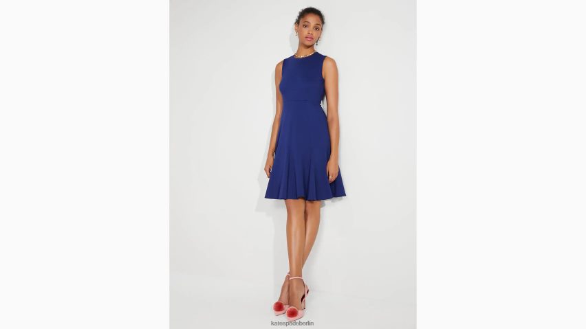 de Kate Spade Frauen Ärmelloses Ponte-Kleid Französische Marine NB82J2861 Bekleidung