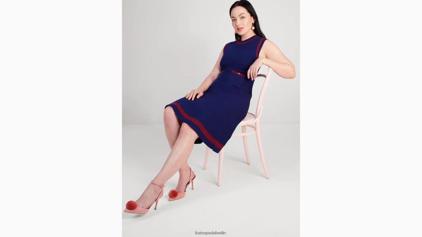 de Kate Spade Frauen ärmelloses Pulloverkleid Französische Marine NB82J2926 Bekleidung