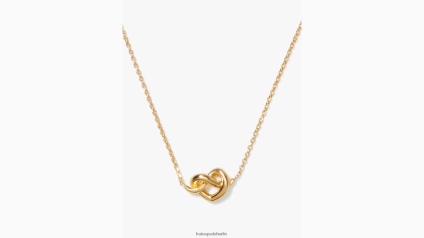 de Kate Spade Frauen „Loves Me“-Knoten-Mini-Anhänger Gold NB82J21067 Zubehör