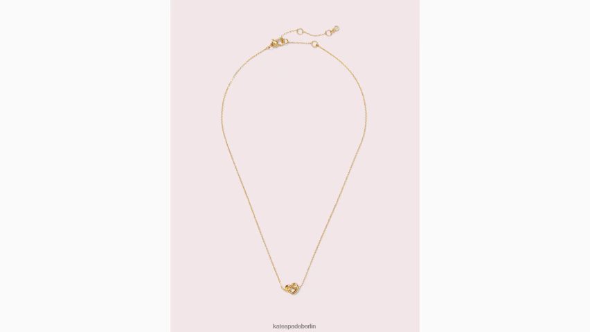de Kate Spade Frauen „Loves Me“-Knoten-Mini-Anhänger Gold NB82J21067 Zubehör
