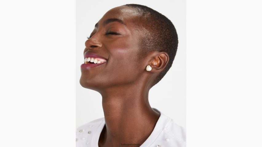 de Kate Spade Frauen „My Love“-Ohrstecker mit Pavé-Herz creme/gold NB82J21130 Zubehör