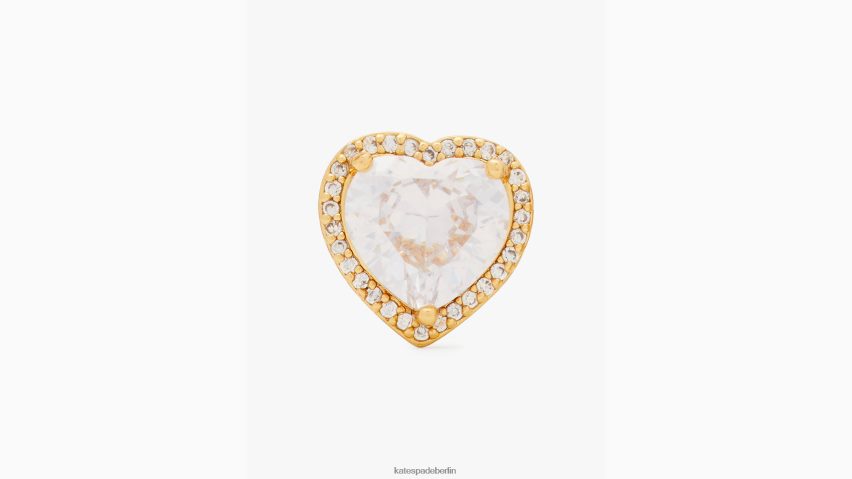 de Kate Spade Frauen „My Love“-Ohrstecker mit Pavé-Herz klar/gold NB82J21164 Zubehör