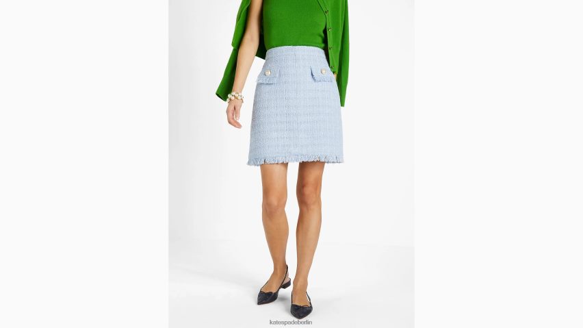 de Kate Spade Frauen A-Linien-Tweedrock blasse Hortensie NB82J2765 Bekleidung