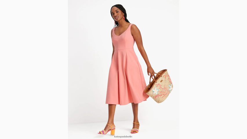 de Kate Spade Frauen Grace-Kleid aus Twill Seestern NB82J2700 Bekleidung