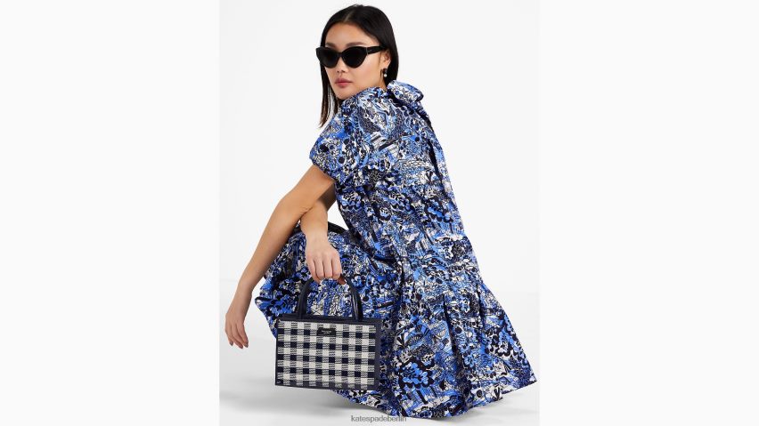 de Kate Spade Frauen Malerisches Spaziergangskleid mit Raffhalter Blazer blau NB82J2755 Bekleidung